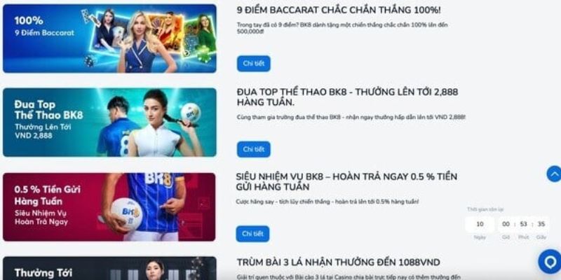 Chính sách khuyến mãi và hỗ trợ khách hàng tại BK8